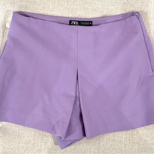 Zara High Waist Lavender Shorts